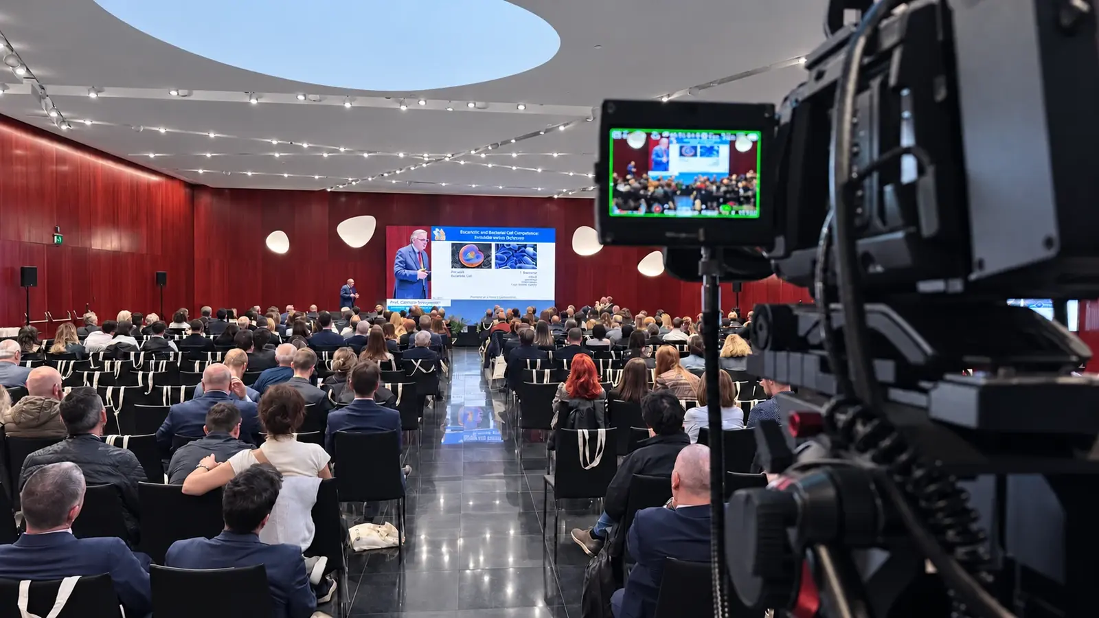 Plano general del auditorio desde la posición de cámara